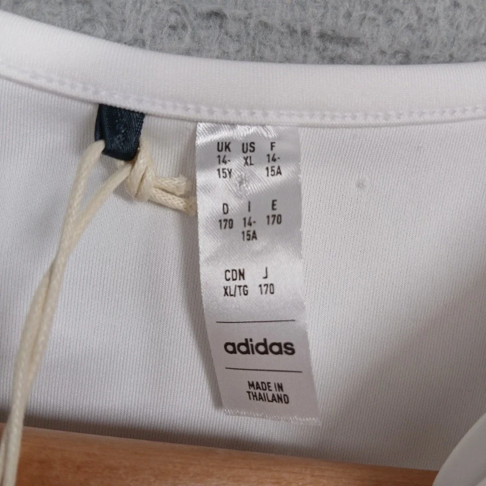 Adidas Golf Dress Women's XL White Aeroready Short Sleeve Zip New‎ - Picture 7 of 12